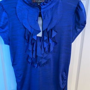 Ruffled Neckline Top